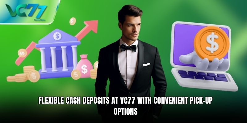 Flexible cash deposits at VC77 with convenient pick-up options