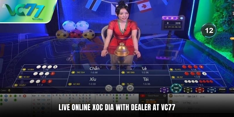Online Sic Bo with Live Dealer at VC77